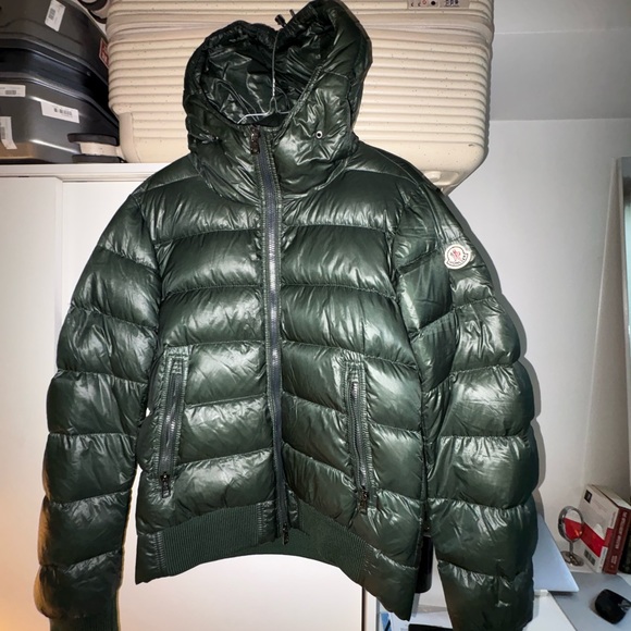Moncler Olive Quilted Jacket - Picture 2 of 8